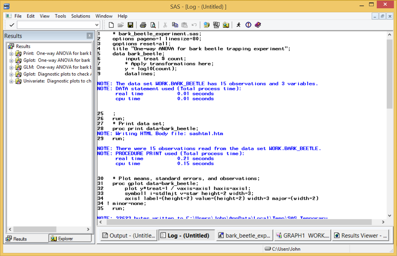 Sas Run Program Running a SAS Program | biostatisticsjdreeve